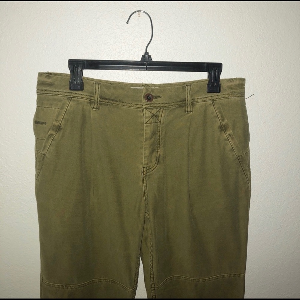 FREE PEOPLE Olive Green Utility Boyfriend Pants 29 - Picture 4 of 8
